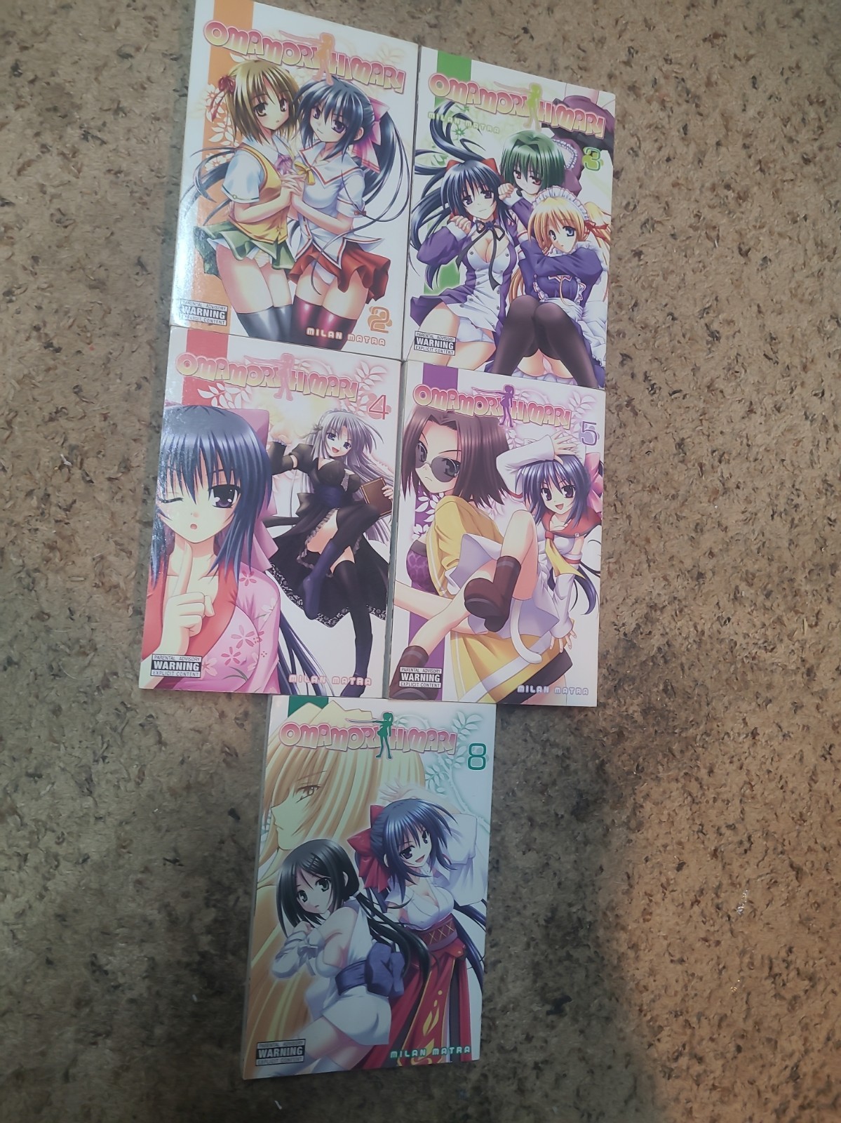 Omamori Himari Vol. 2-5 And 8 Manga Lot Softcover by Milan Matra Yen Press Omamori Himari Vol. 2-5 And 8 Manga Lot Softcover by Milan Matra Yen Press