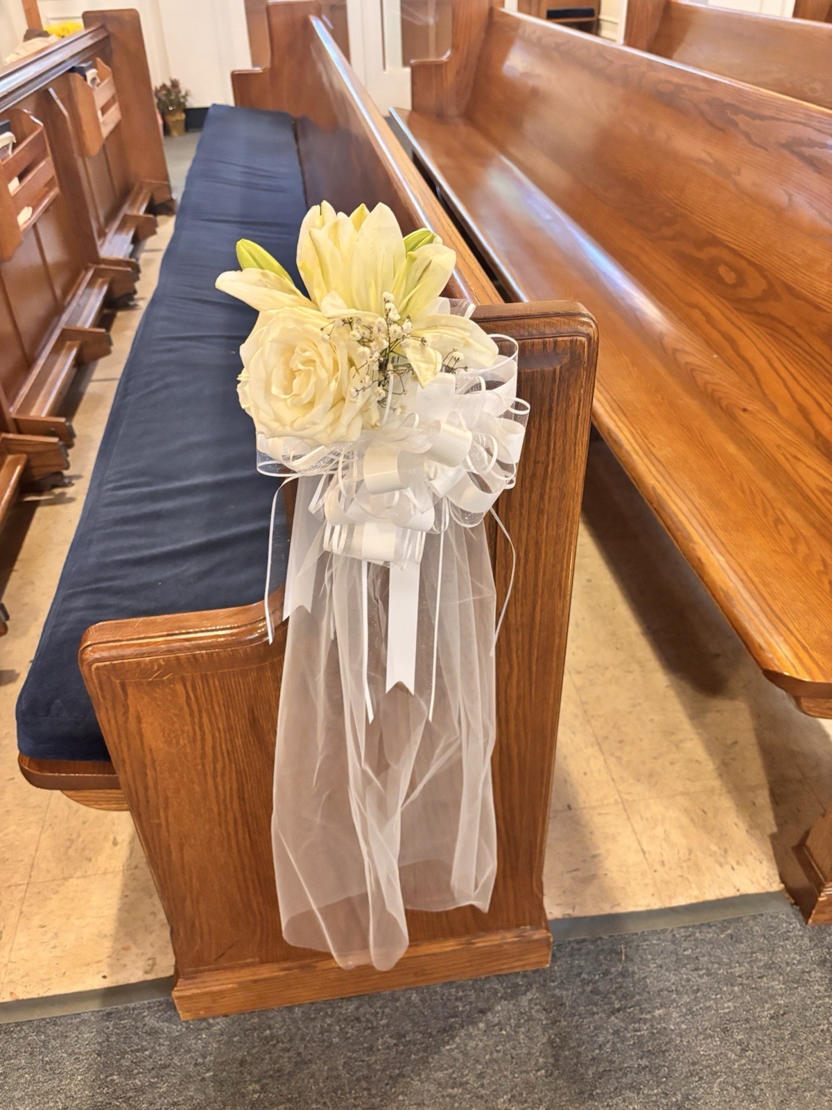 WEDDING BOWS FOR PEWS WEDDING WITH CLIPS
