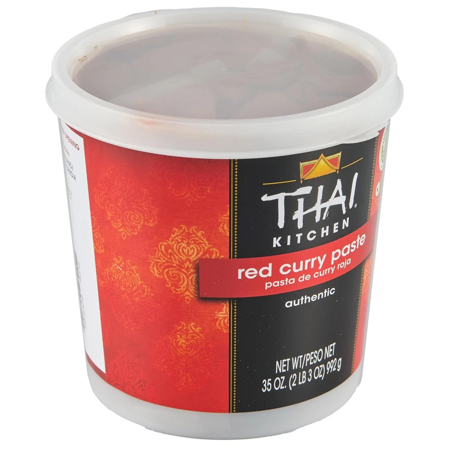 Thai Kitchen Red Curry Paste - 35 oz Container - Authentic Bulk Restaurant Large Thai Kitchen Red Curry Paste - 35 oz Container - Authentic Bulk Restaurant Large