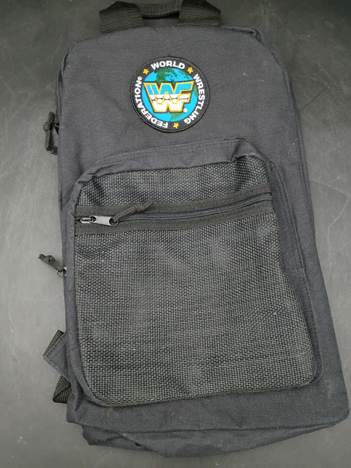 Vintage WWF World Wrestling Federation Backpack w/Patch UNUSED Vintage WWF World Wrestling Federation Backpack w/Patch UNUSED