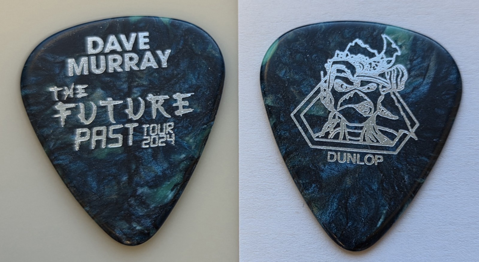 Iron Maiden Dave Murray stage concert tour guitar pick - The Future Past Tour