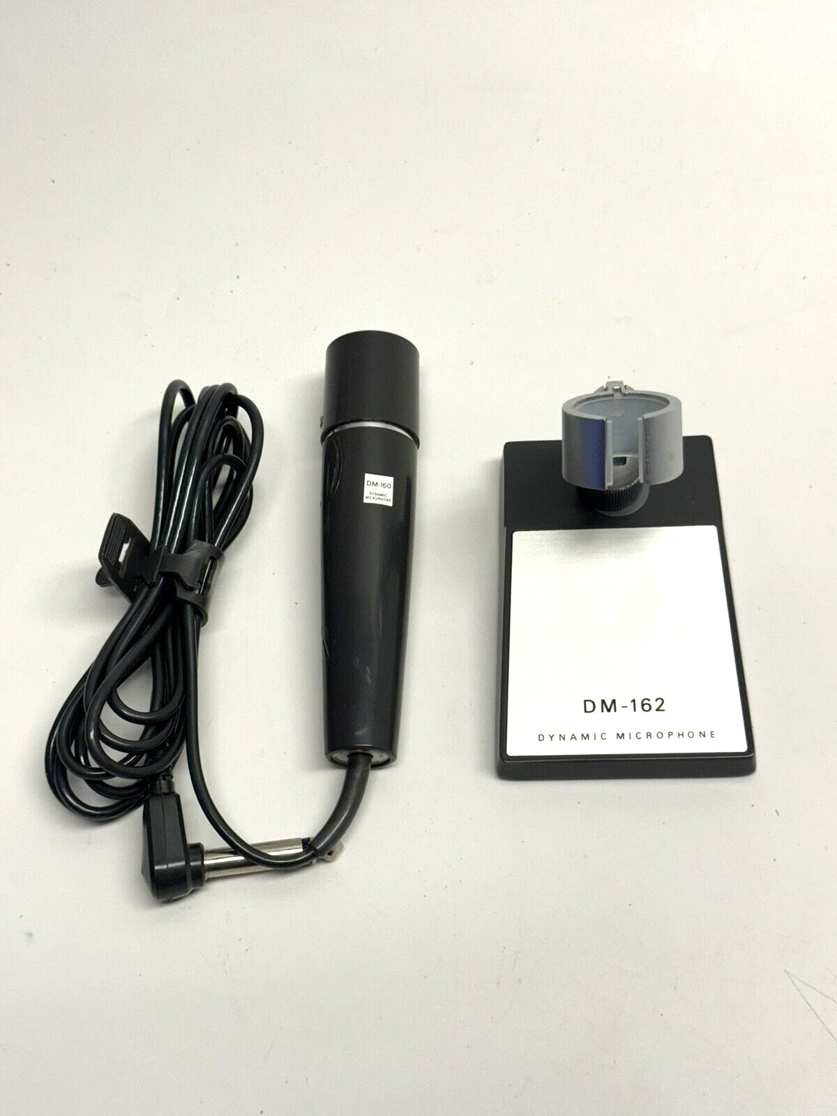 VINTAGE G. E. Dynamic DM-162 Microphone Stand & DM-160 Microphone
