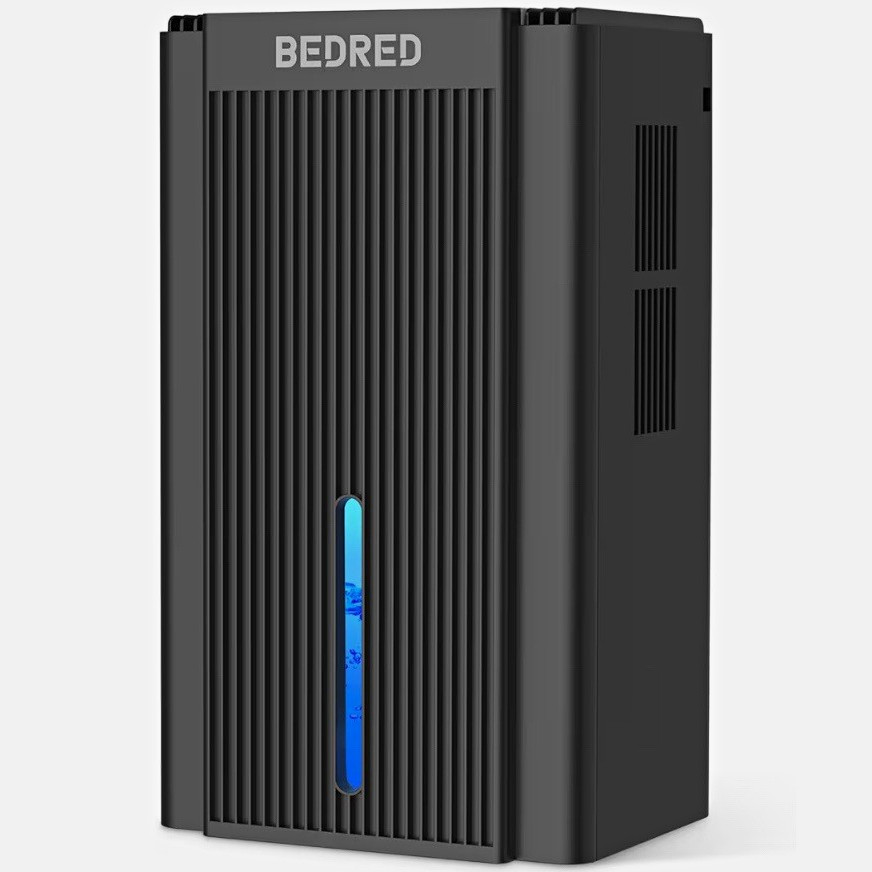 BEDRED CT11 Tabletop Dehumidifier 95oz 1000 sq ft Quiet 28dB Sleep Black