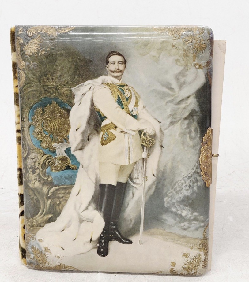 Antique Victorian Celluloid Photo Album Brass Clasp