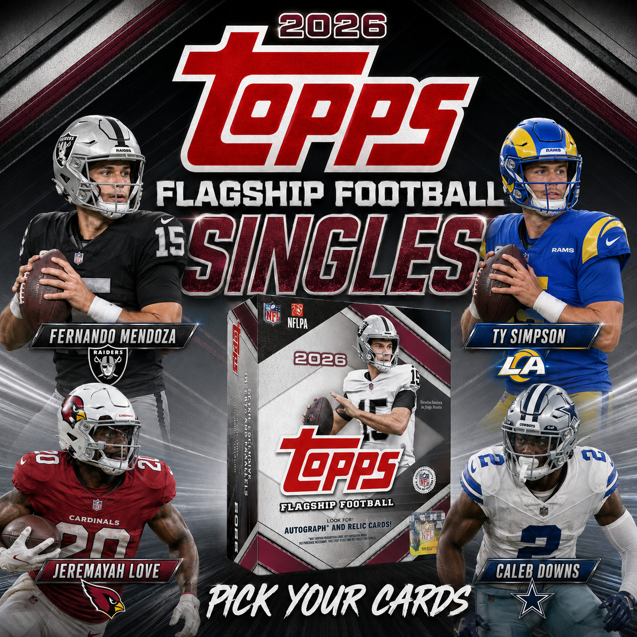 2026 Topps Flagship Football Singles - 1991 Topps Inserts - No Minimums