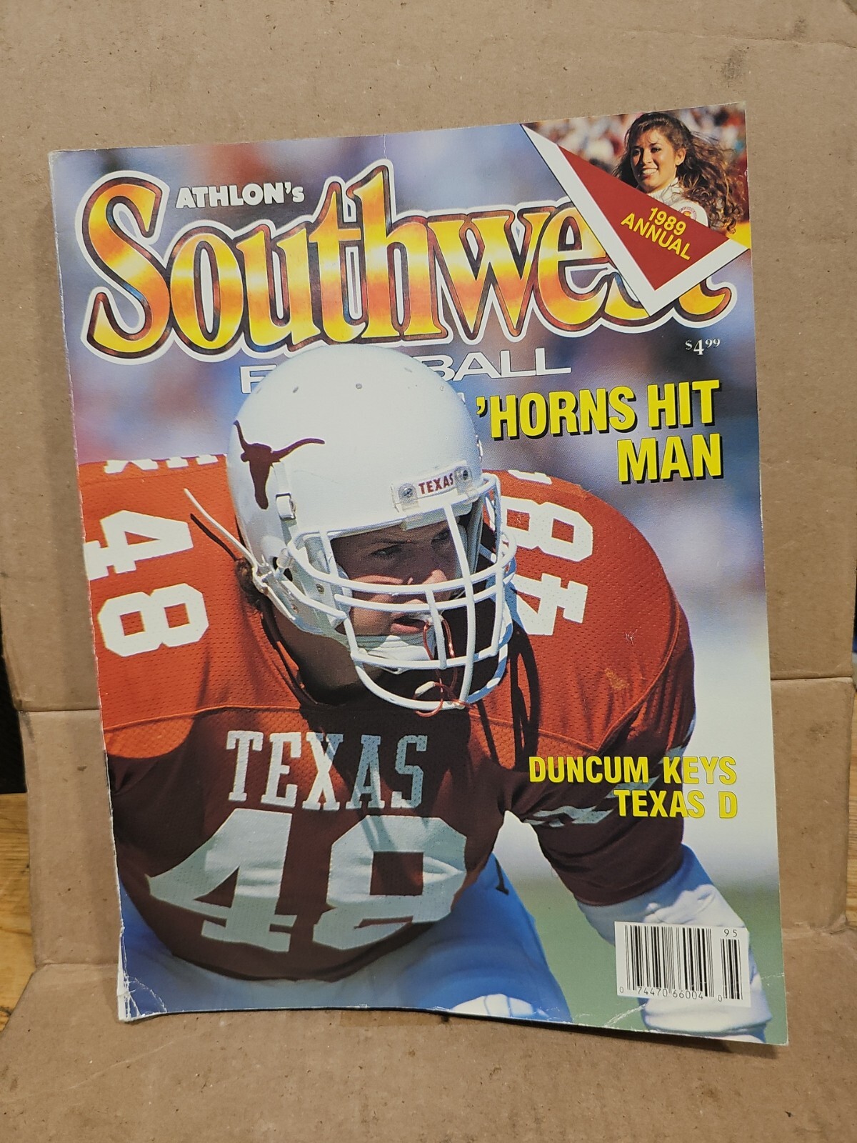 1989 Athlon\'s Southwest Football Magazine,Gray,Jones,Jiles,Goebel,Statistics 1989 Athlon\'s Southwest Football Magazine,Gray,Jones,Jiles,Goebel,Statistics