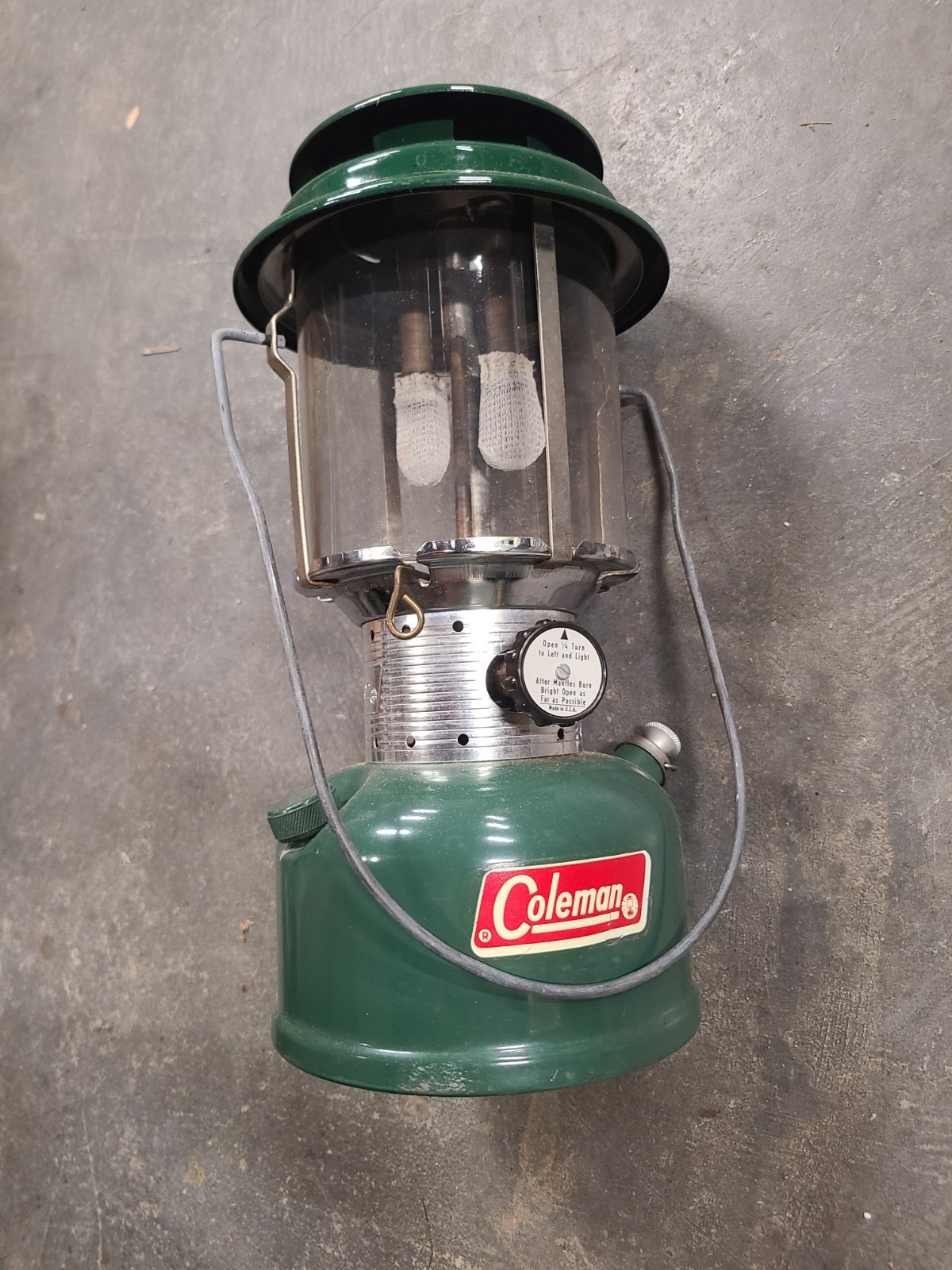 Vintage 1972 Coleman Two-Mantle Green Lantern Model #220F195 New in Box