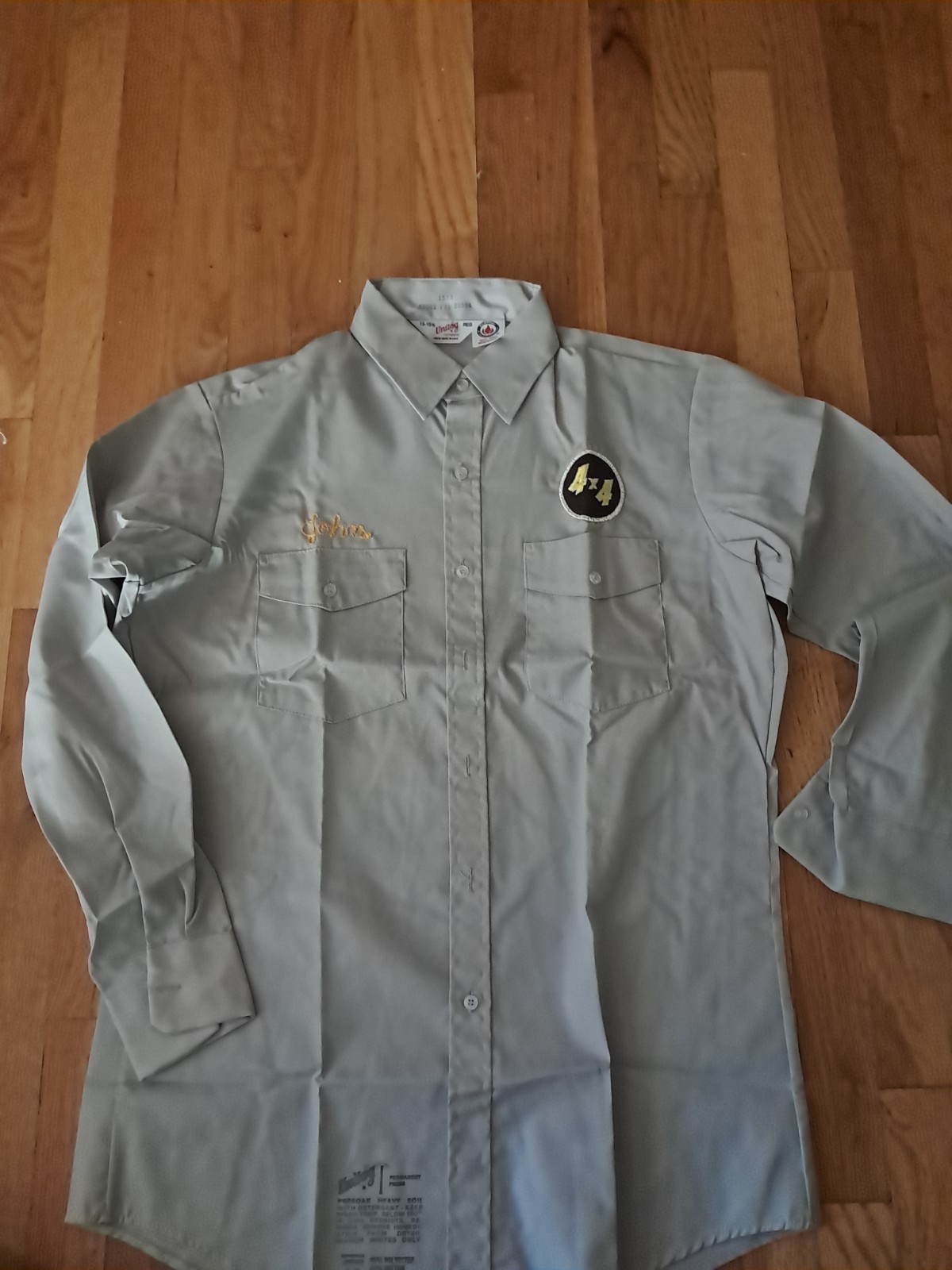 Vintage Unitog Work Shirt 15-15.5 Gray, New In Bag- MADE IN THE USA Vintage Unitog Work Shirt 15-15.5 Gray, New In Bag- MADE IN THE USA