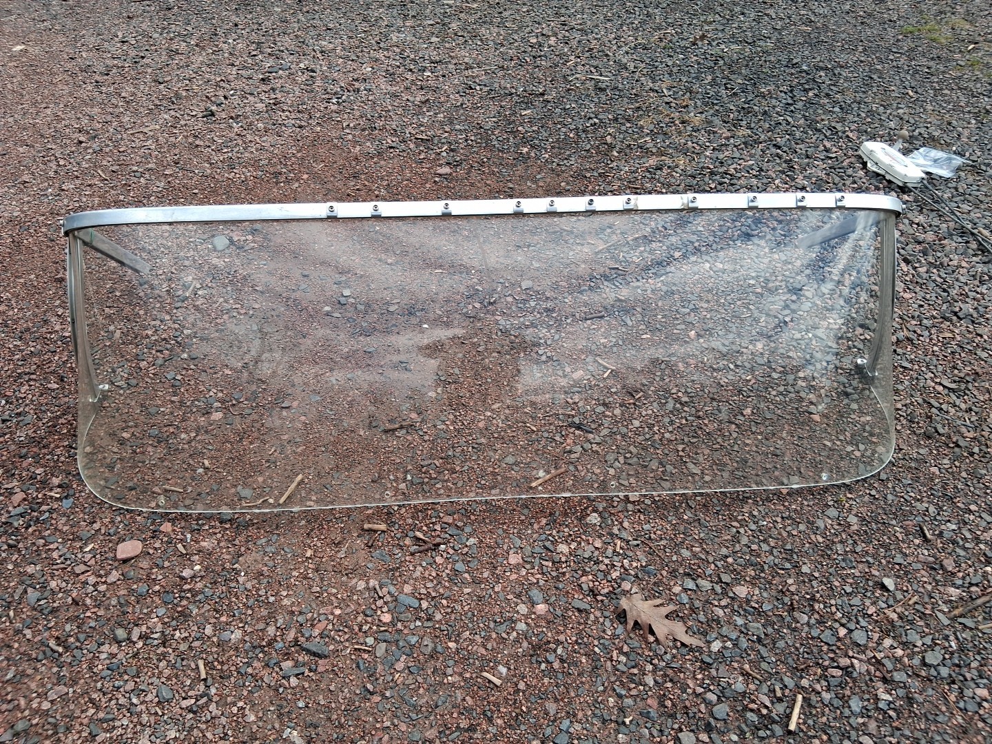 Vintage Wrap Around Plexiglass Boat Windshield Approx 63