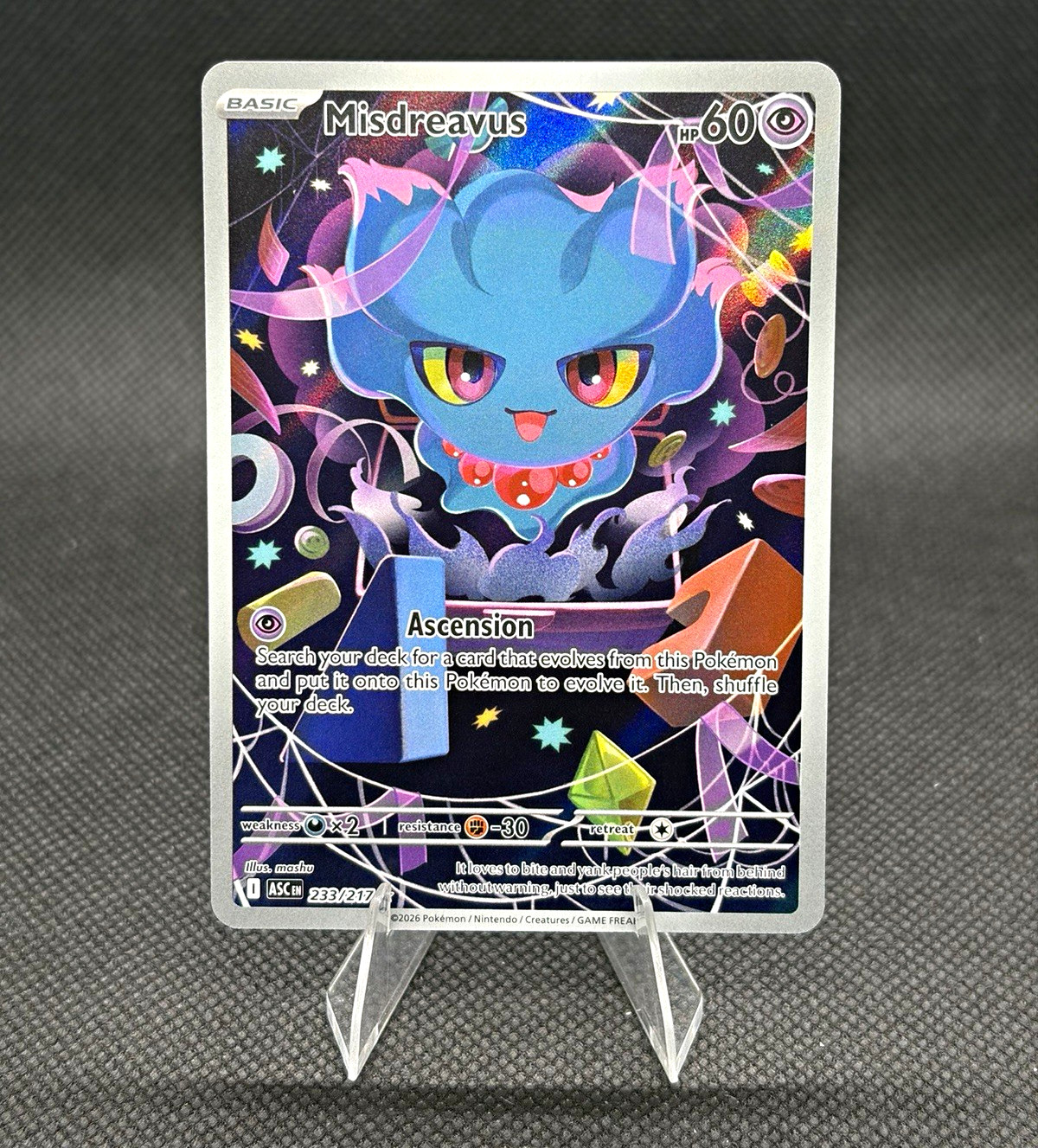 Misdreavus 233/217 Illustration Rare Ascended Heroes Pokemon TCG English