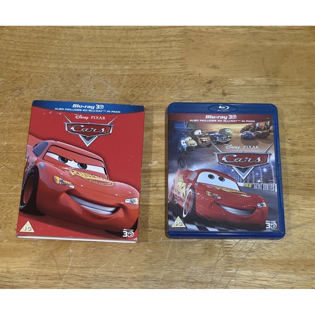 Cars (3D) UK [3D Blu-ray] Slip Cover Original Disney Pixar 2D Blu-ray Set