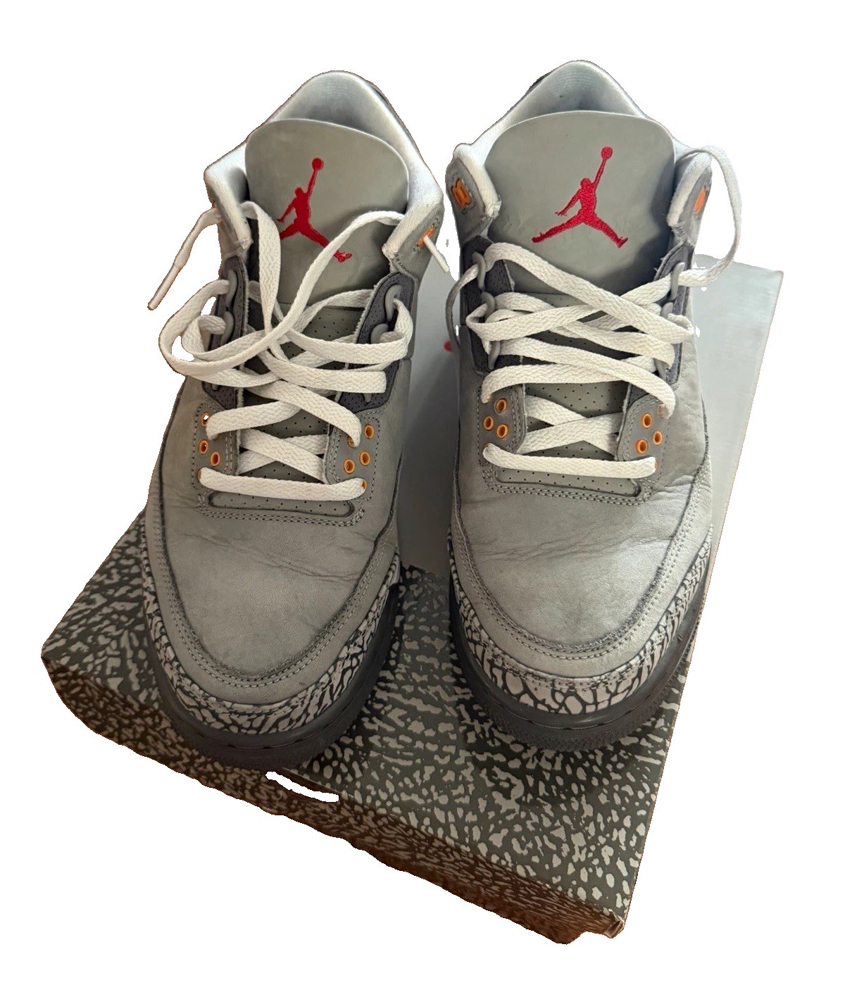 Jordan Air Jordan 3 Retro Cool Gray Men’s Mid Top Lace Up Sneakers Gray Jordan Air Jordan 3 Retro Cool Gray Men’s Mid Top Lace Up Sneakers Gray