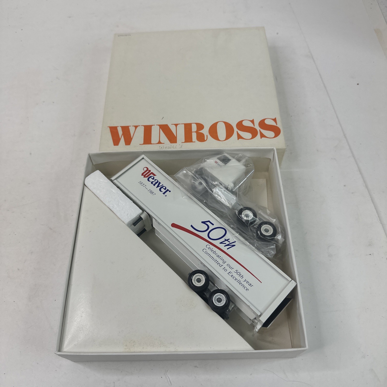 Winross Weaver Markets 50th Anniversary Tractor Trailer Truck 1987 1:64 Diecast