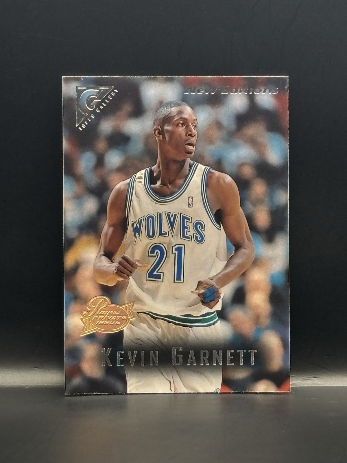 1995-96 Topps Gallery New Editions Kevin Garnett Players Private Issue Rookie 41