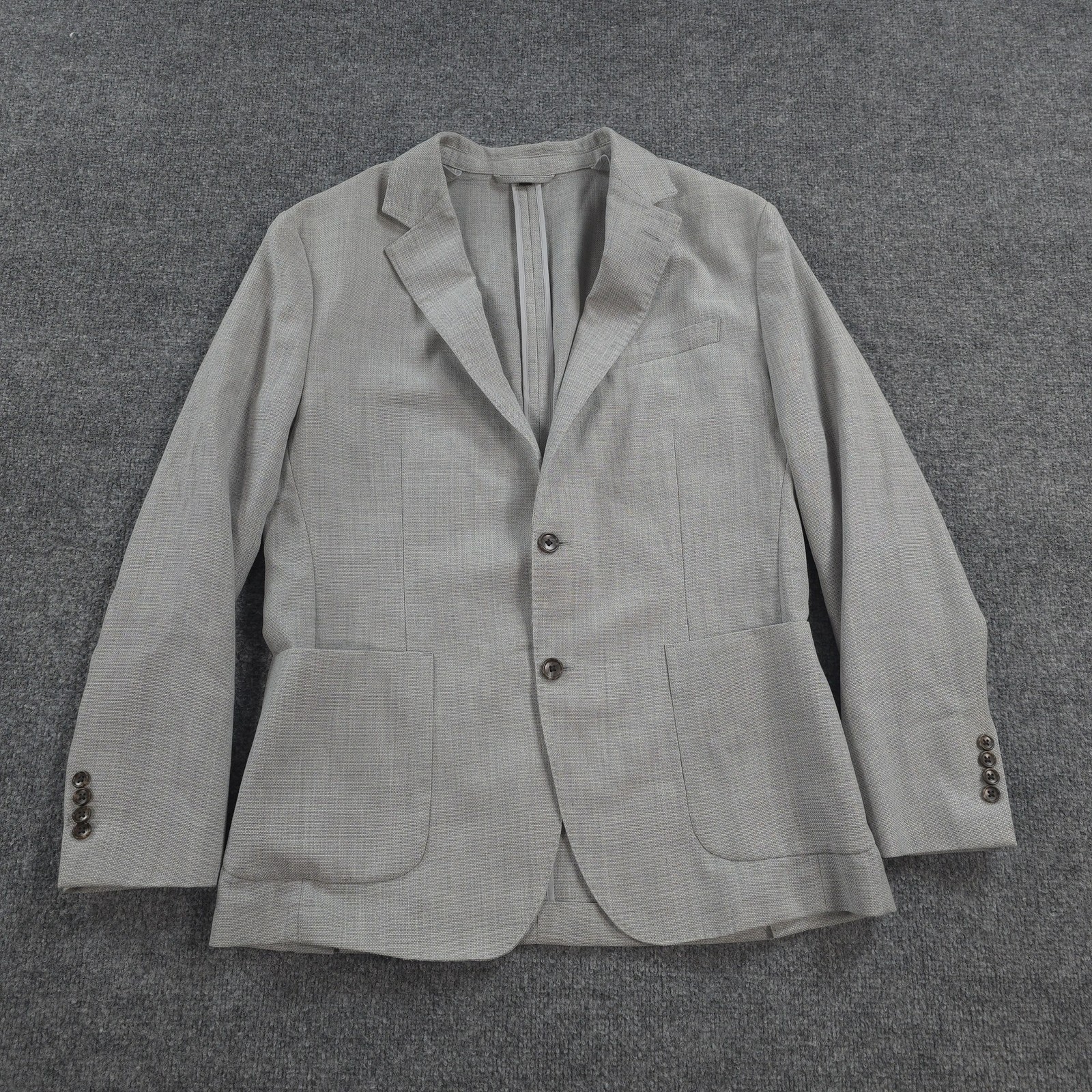 Bonobos Blazer Mens 42R Gray Unstructured Marzotto Italian Wool Athletic Jacket