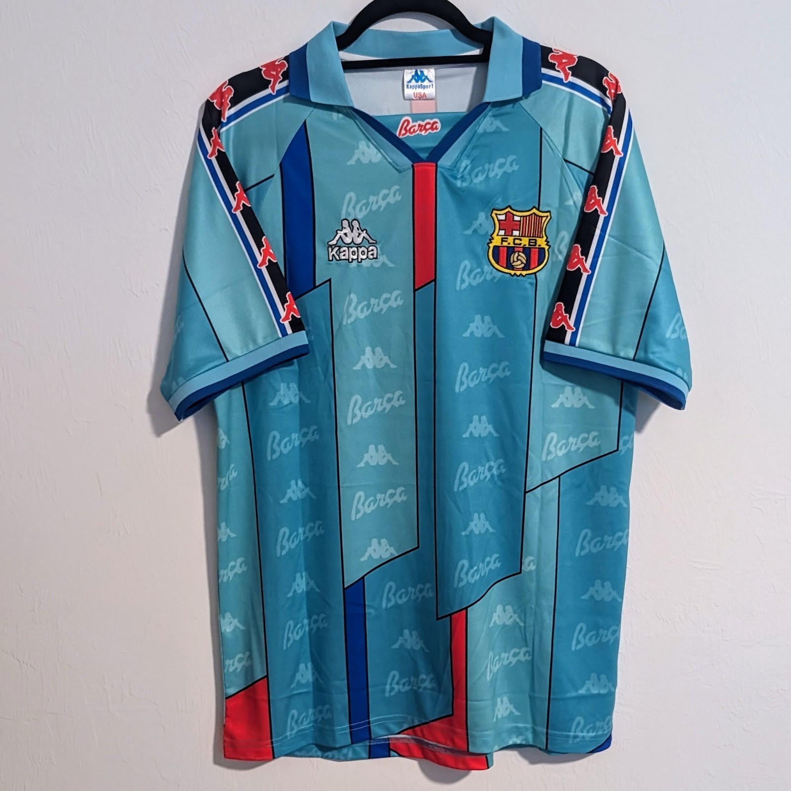 FC Barcelona Ronaldo 1996/97 Retro Jersey Men's M FC Barcelona Ronaldo 1996/97 Retro Jersey Men's M