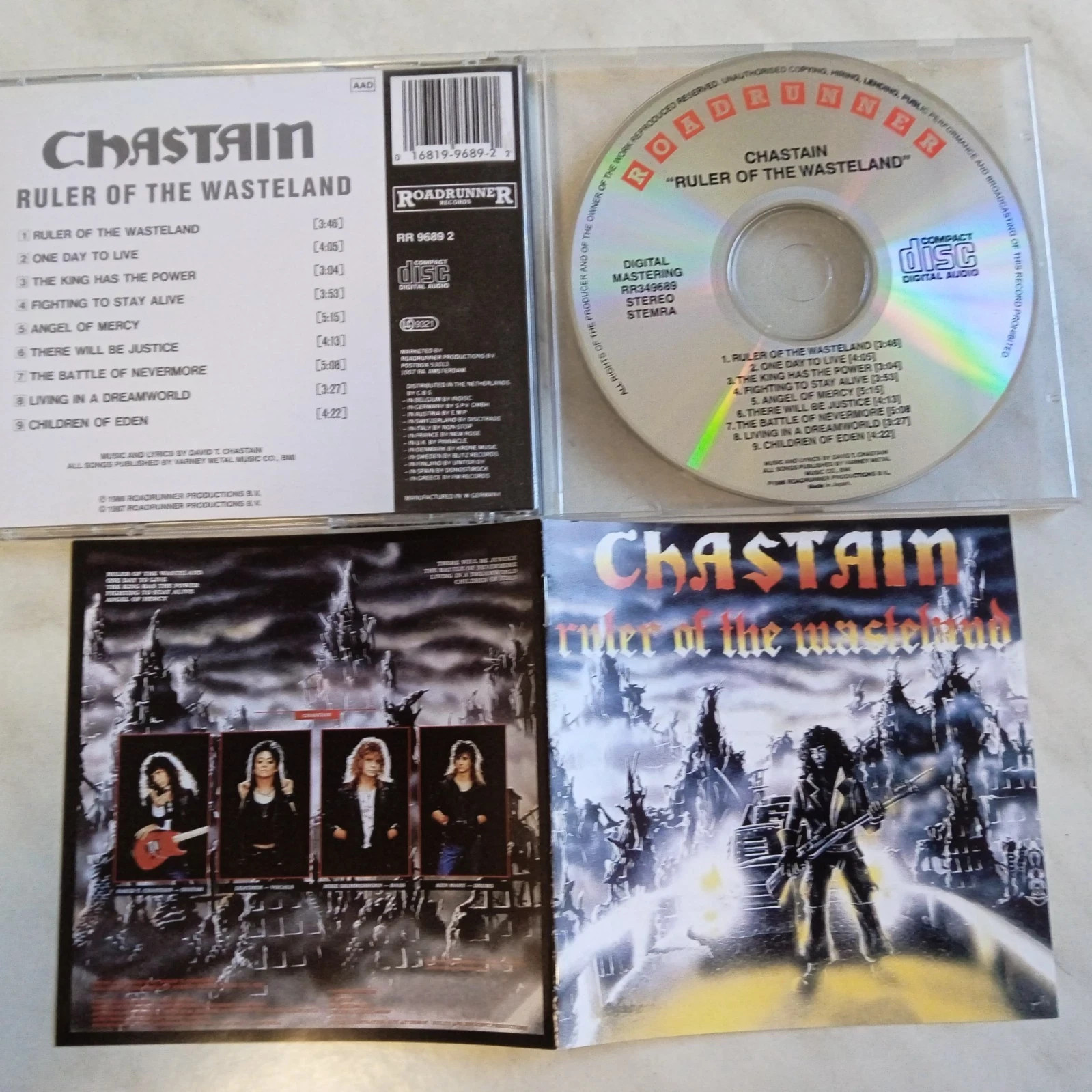 Chastain - Ruler of the Wasteland (CD 1987 Roadrunner) Metal Hard Rock RARE Chastain - Ruler of the Wasteland (CD 1987 Roadrunner) Metal Hard Rock RARE