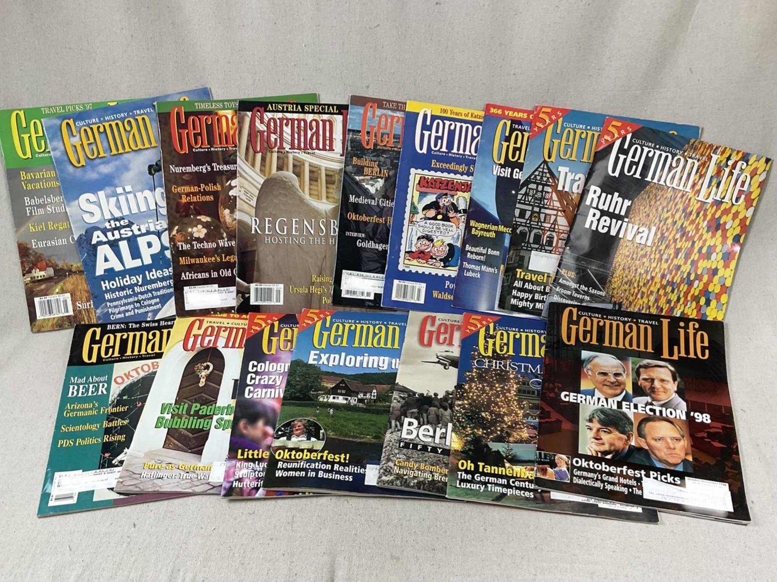 German Life Magazine Lot 16 Issues 1996–2000 Travel Culture Germany Austria