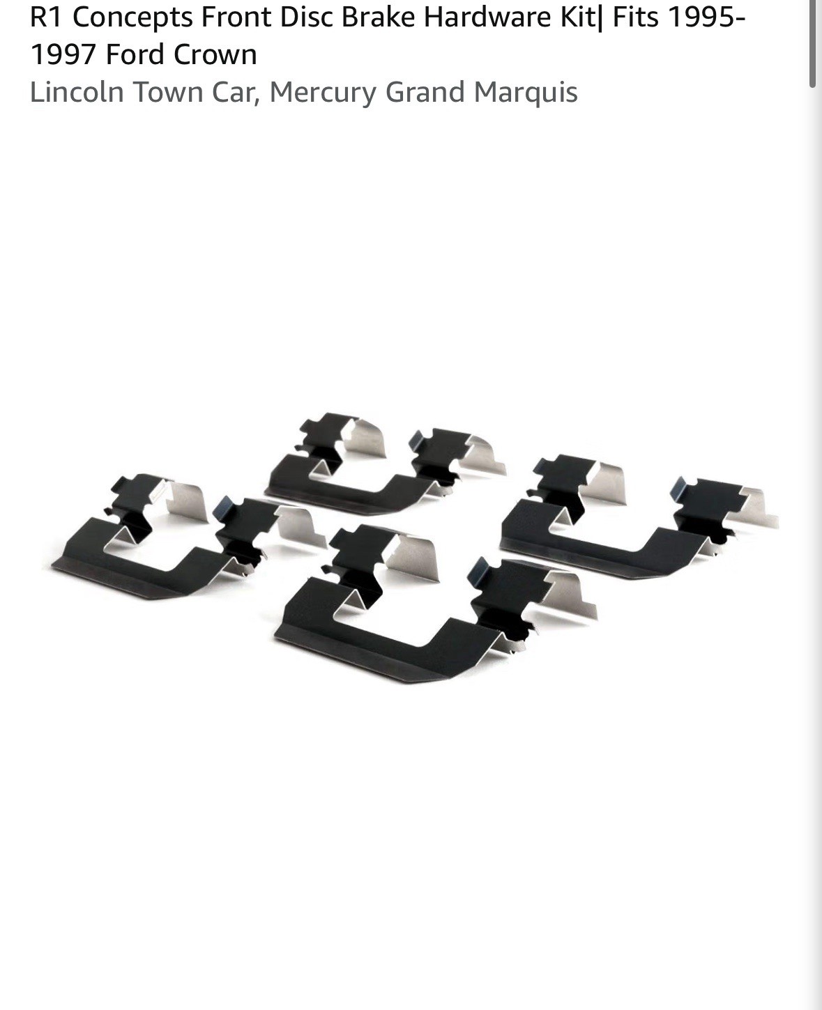R1 Concepts Front Disc Brake Hardware Kit