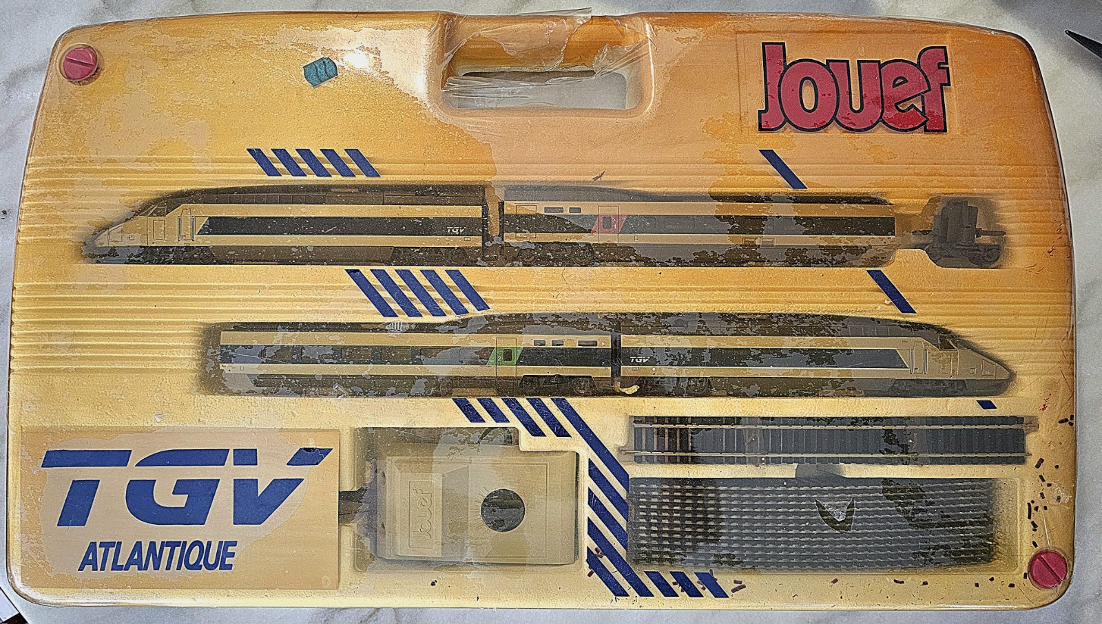 Jouef TGV Atlantique HO Analog AC Starter Set 6 Items MPN 742100 Jouef TGV Atlantique HO Analog AC Starter Set 6 Items MPN 742100