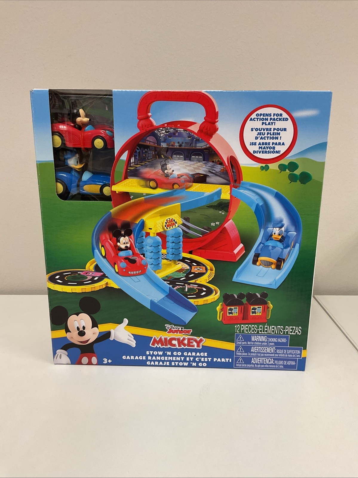Disney Junior Mickey Stow ‘N Go Garage Figure and Vehicle 3+ | New G47 Disney Junior Mickey Stow ‘N Go Garage Figure and Vehicle 3+ | New G47