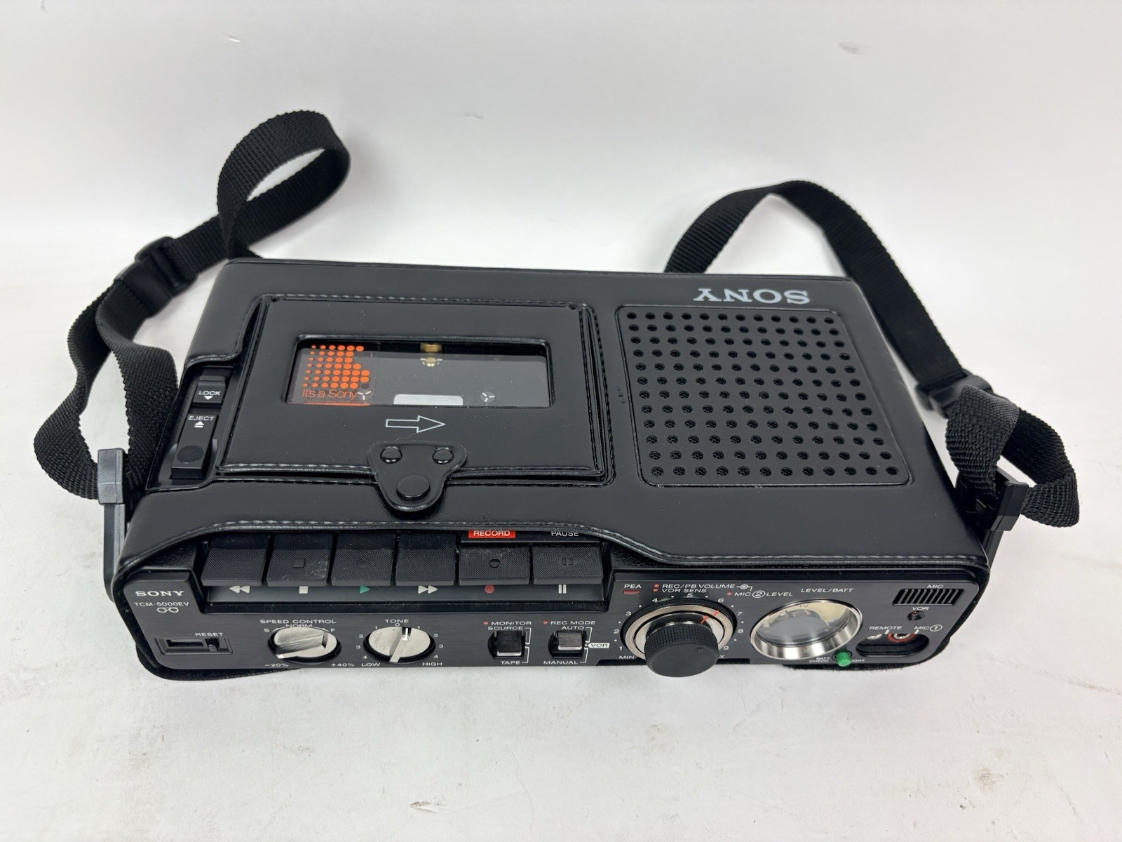 Sony TCM-5000EV Professional Cassette Recorder Portable Player Tested Sony TCM-5000EV Professional Cassette Recorder Portable Player Tested