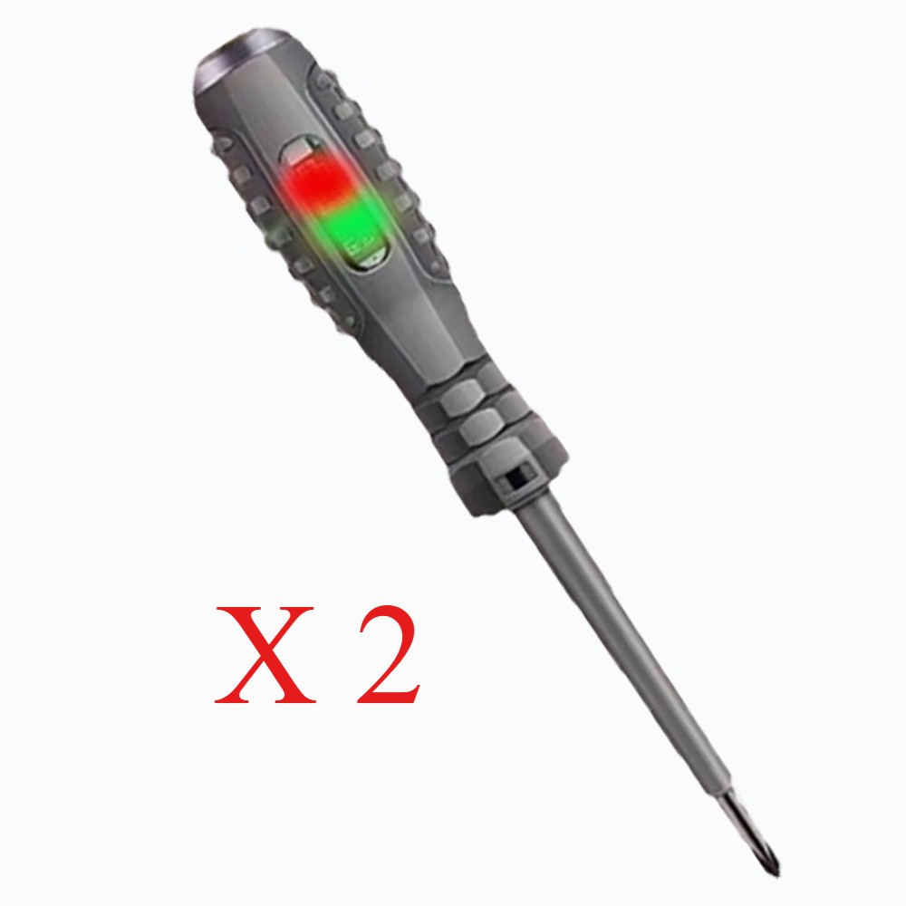 2Pcs AC DC Non-Contact Voltage Tester Pen 12-220V Electric Volt Detector Sensor 2Pcs AC DC Non-Contact Voltage Tester Pen 12-220V Electric Volt Detector Sensor