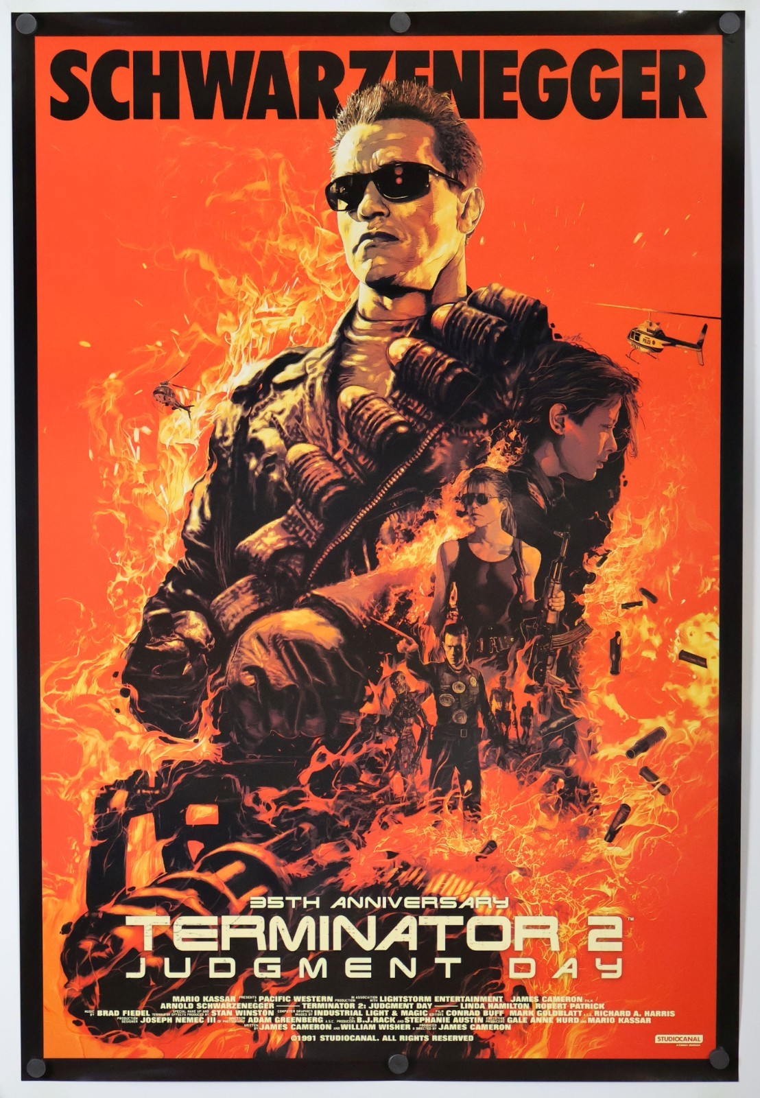 Terminator 2 Judgement Day original DS movie poster 27x40 INTL READ 2026 Rerel B