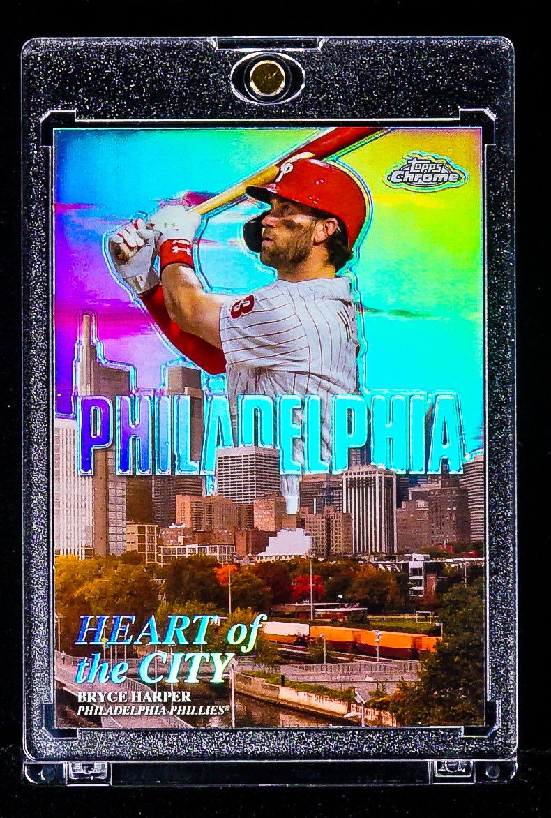 Bryce Harper DOWNTOWN REFRACTOR CARD Philadelphia Phillies