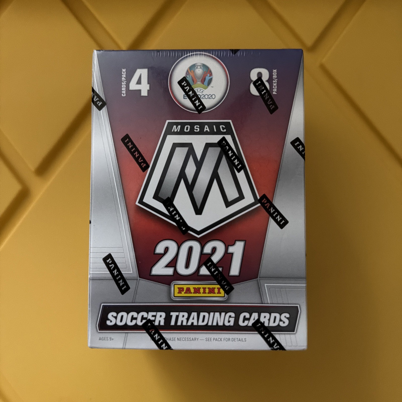 2021 Panini Mosaic UEFA Euro 2020 Soccer Trading Cards Blaster Box 8pk 