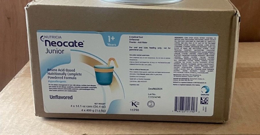 (4)Neocate Jr Unflavored 14.1 Oz EXP 10/26 (4)Neocate Jr Unflavored 14.1 Oz EXP 10/26