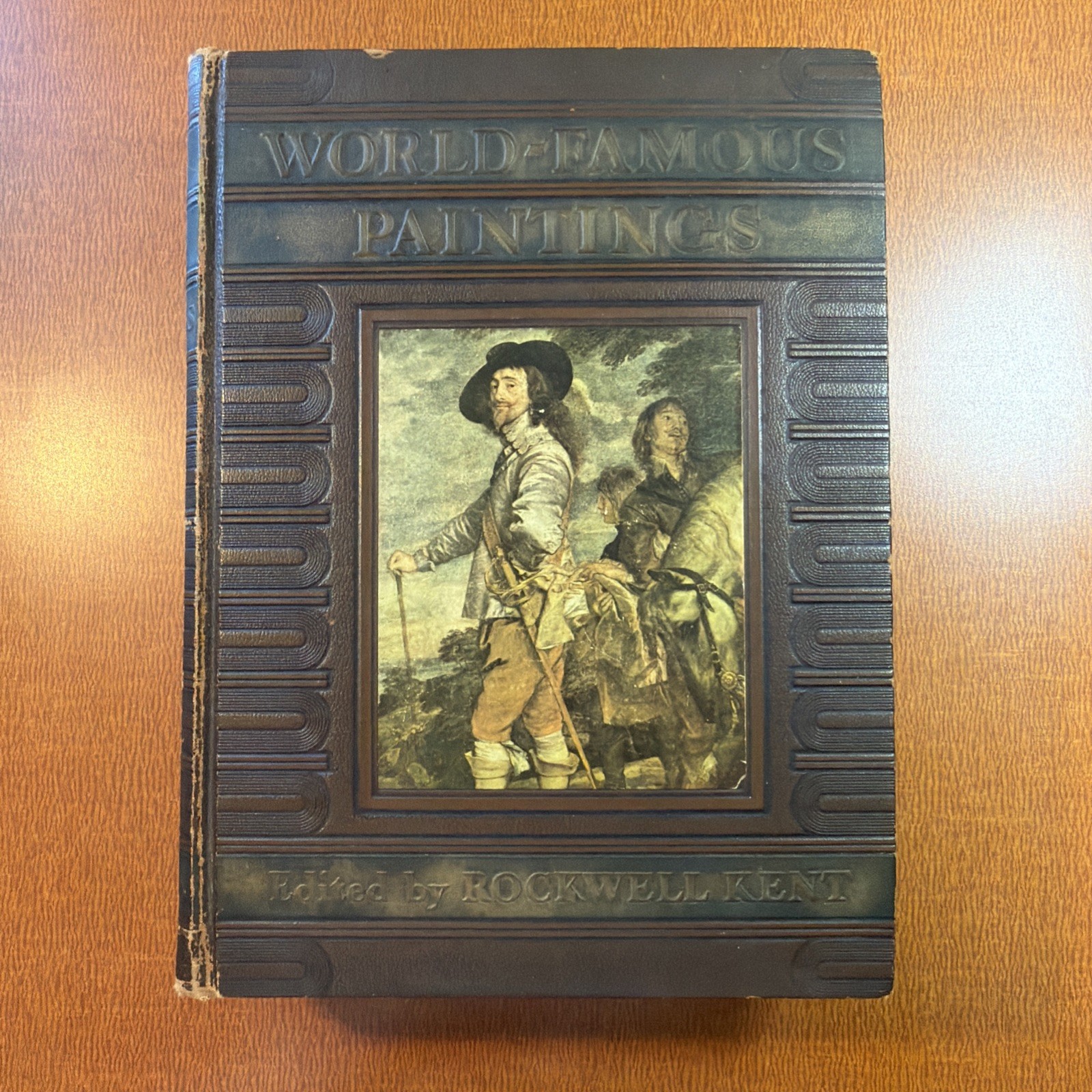 Antique 1939 World Famous Paintings Rockwell Kent Color Illustrations BEAUTIFUL