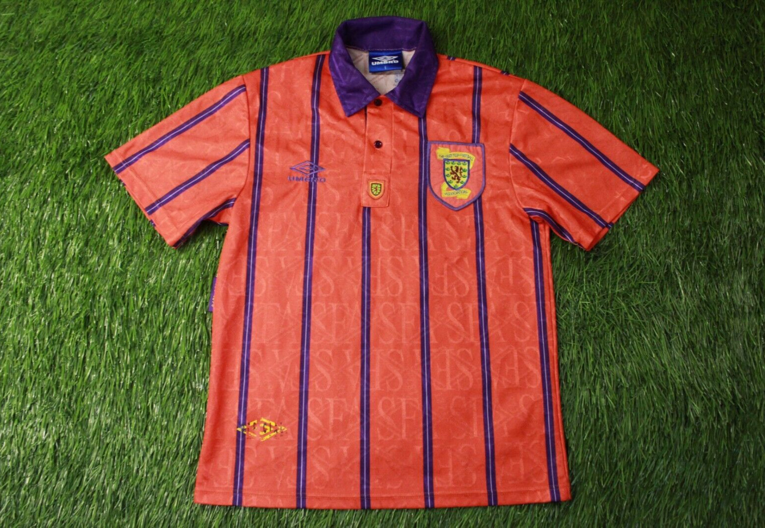 SCOTLAND TEAM 1993/1995 FOOTBALL SOCCER SHIRT JERSEY AWAY UMBRO ORIGINAL SIZE S