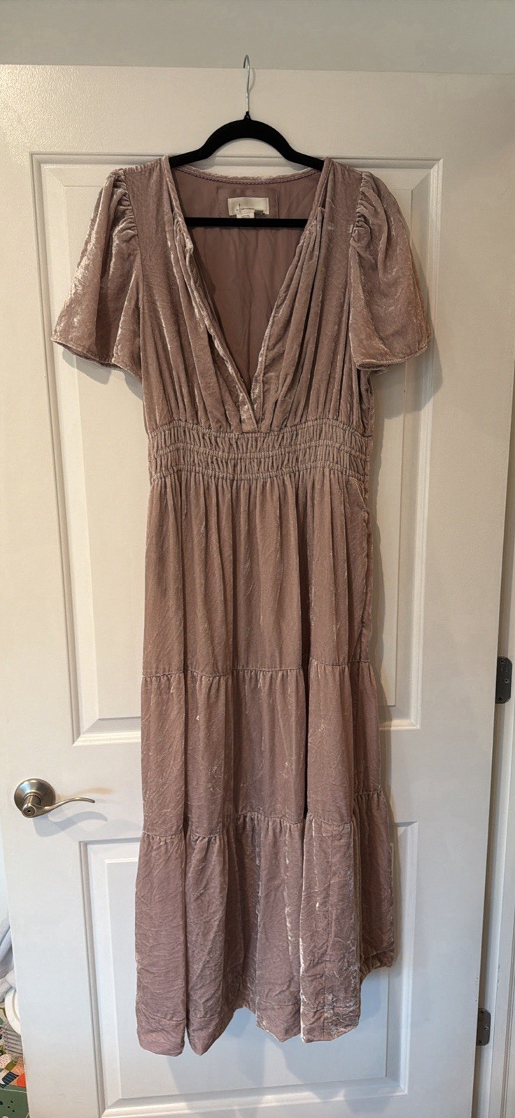 Anthropologie The Somerset Maxi Dress: Velvet Edition Color  LAVENDER