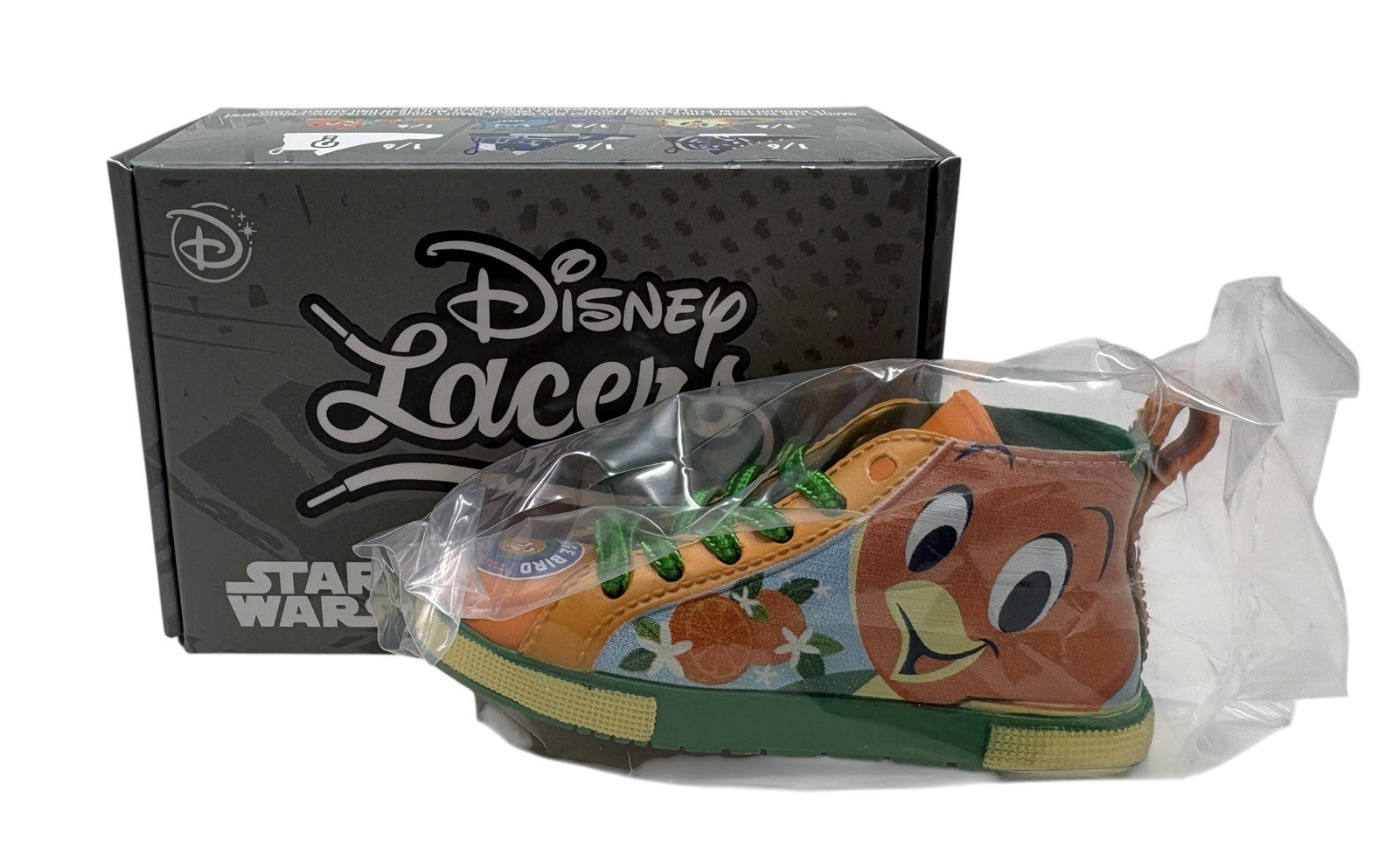 NEW Disney Parks Lacers Series 8 Star Wars, Pixar, Marvel Vinyl Shoe Orange Bird NEW Disney Parks Lacers Series 8 Star Wars, Pixar, Marvel Vinyl Shoe Orange Bird