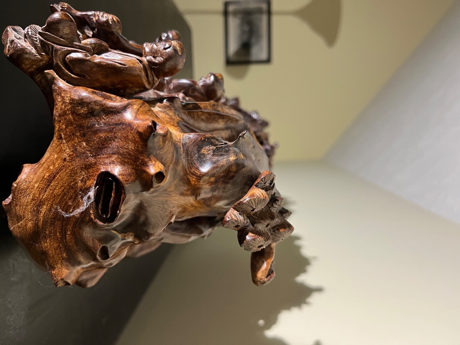 hand carved wood \