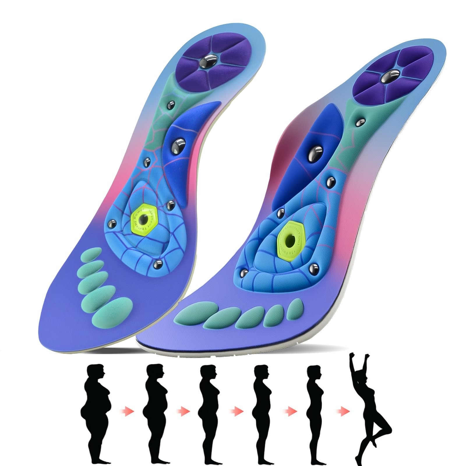 Orthopedic Acupressure Insoles for Men & Women, Reflexology Massage Foot Inso... Orthopedic Acupressure Insoles for Men & Women, Reflexology Massage Foot Inso...