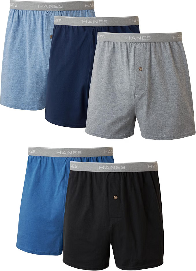Hanes mens Underwear Boxers Pack, Cool and Breathable Cotton Underwear, Exposed Hanes mens Underwear Boxers Pack, Cool and Breathable Cotton Underwear, Exposed