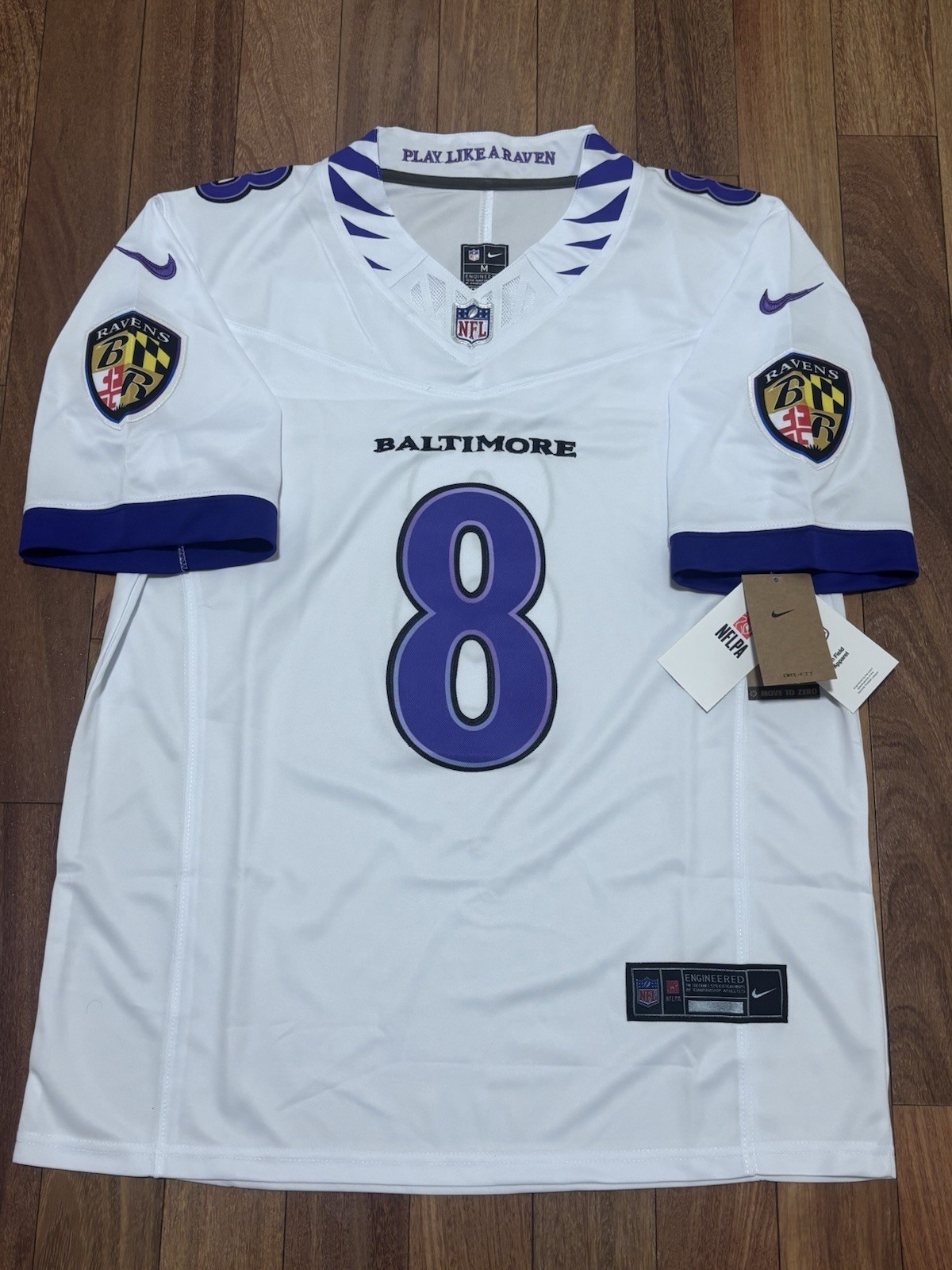 Lamar Jackson Baltimore Ravens Nike Vapor F.U.S.E. Stitched Limited Jersey-White