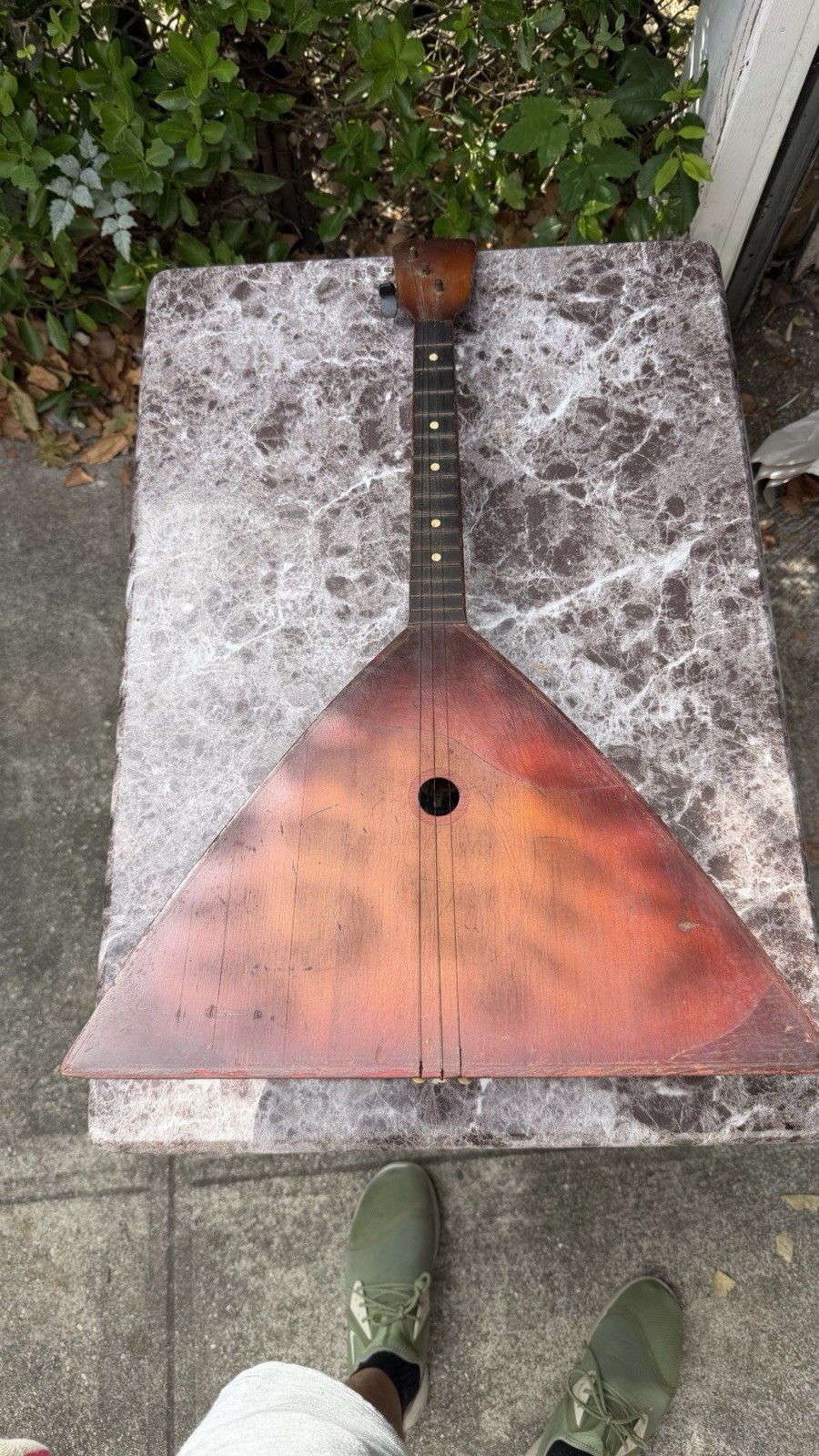 PICK-UP: Vintage Russian Balalaika from USSR, 80s, Three Strings, Natural Wood