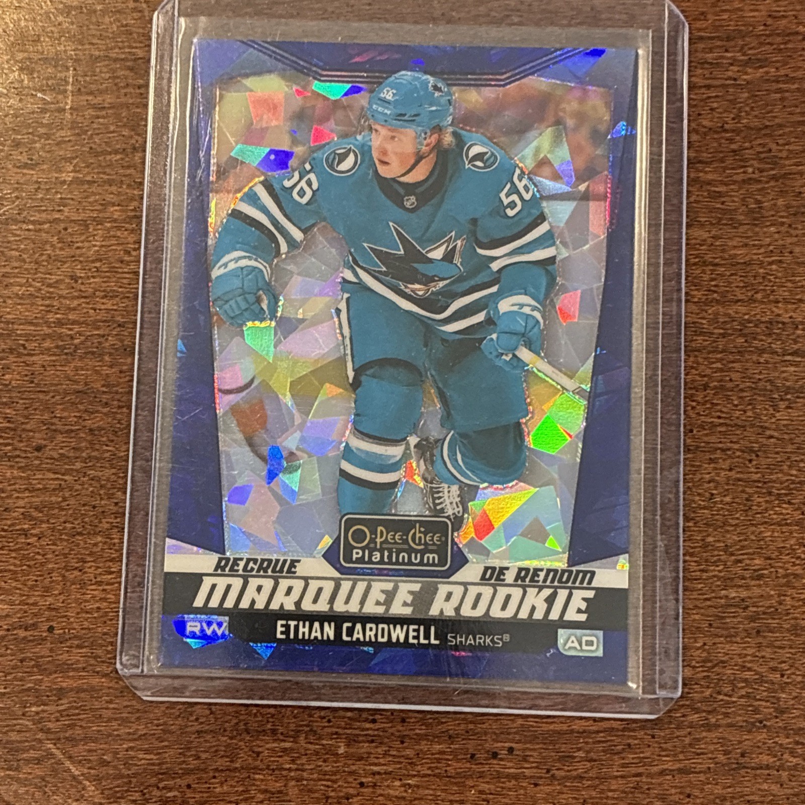 2024-25 O-Pee-Chee Platinum Blue Fragments #294 Ethan Cardwell # /125 2024-25 O-Pee-Chee Platinum Blue Fragments #294 Ethan Cardwell # /125