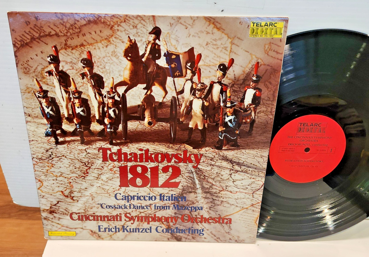 TCHAIKOVSKY 1812 Capriccio Italien KUNZEL TELARC DIGITAL LP & Rare Inserts