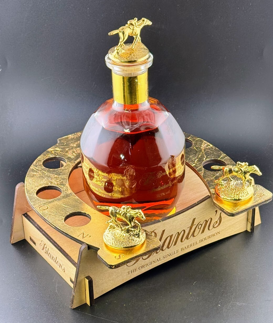 Lighted Blanton's  Gold  Collector's Display
