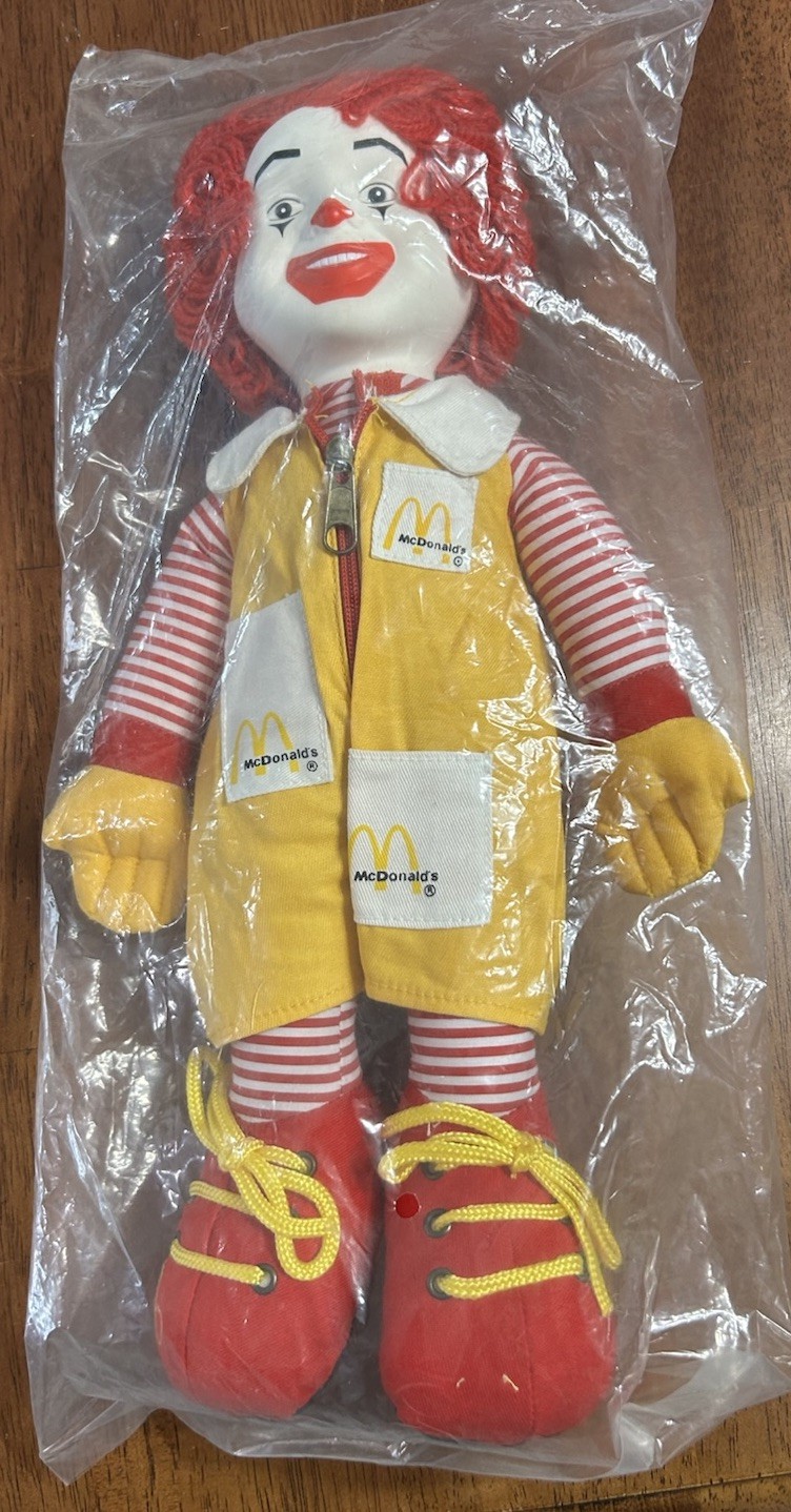 Vintage Ronald McDonald Plush Doll 1984 15\ Vintage Ronald McDonald Plush Doll 1984 15\