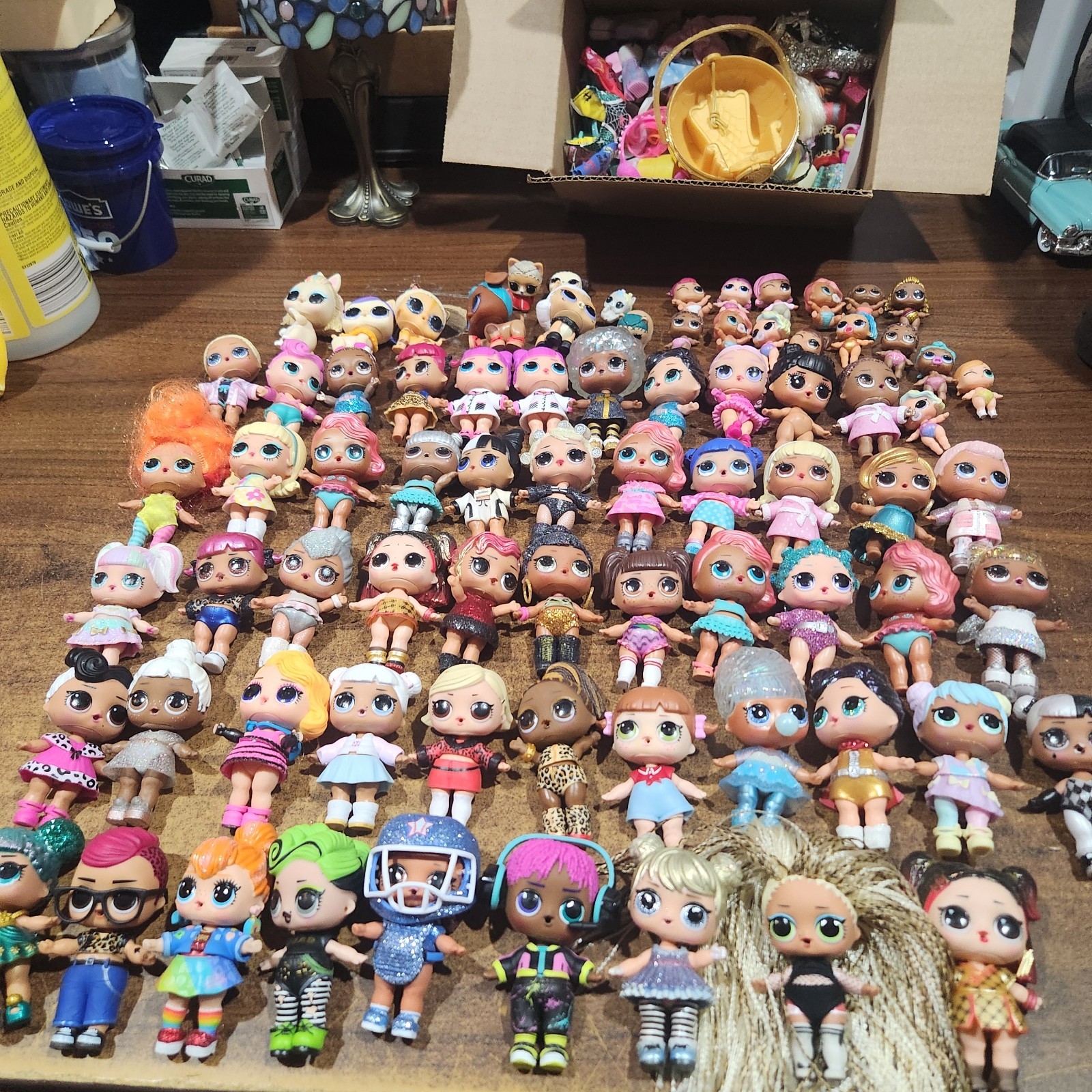 HUGE Lot LOL Surprise Dolls & Accessories, Over 50 Dolls all w/Clothes, Pets & 