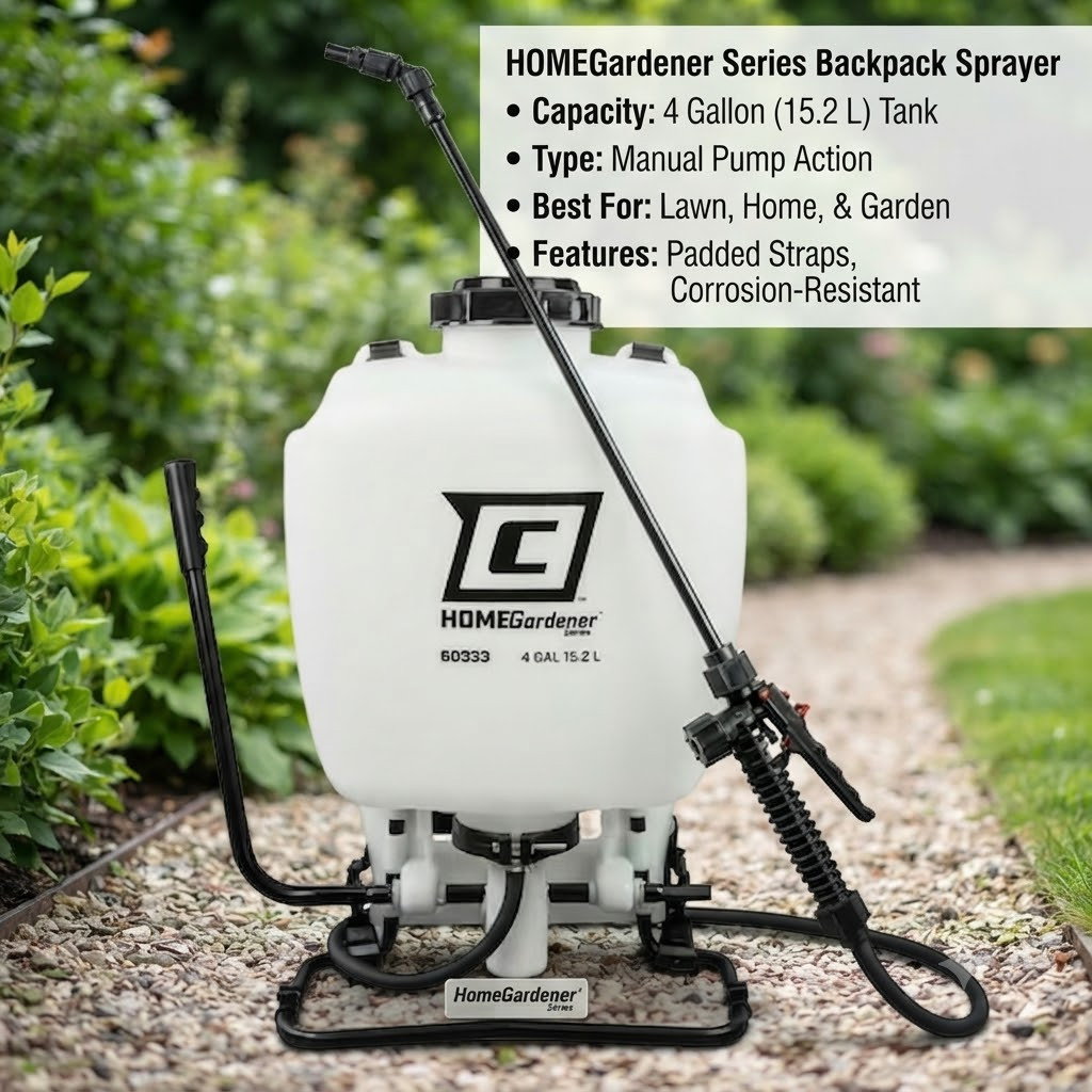 Chapin HomeGardener 60333 4-Gallon Backpack Sprayer for Lawn and Garden
