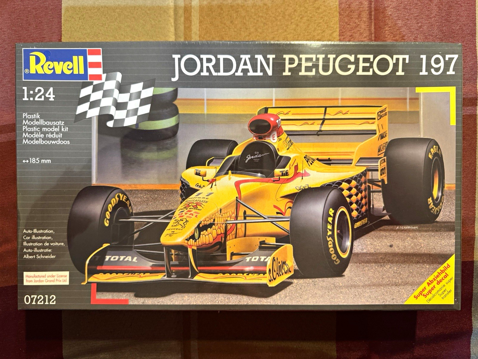 1997 Vintage Revell Jordan Peugeot 197 1/24 Plastic Model Kit Decals MPN 07212