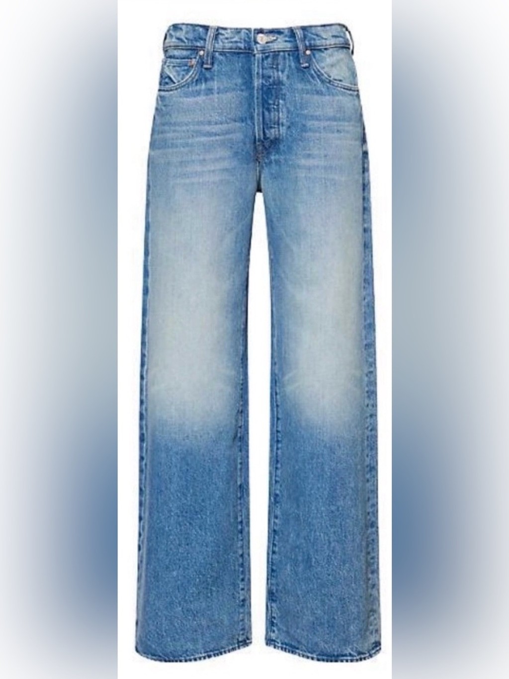 MOTHER The Dodger Button Sneak Wipeout Blue Button Fly Jeans - Size 29, NWT MOTHER The Dodger Button Sneak Wipeout Blue Button Fly Jeans - Size 29, NWT