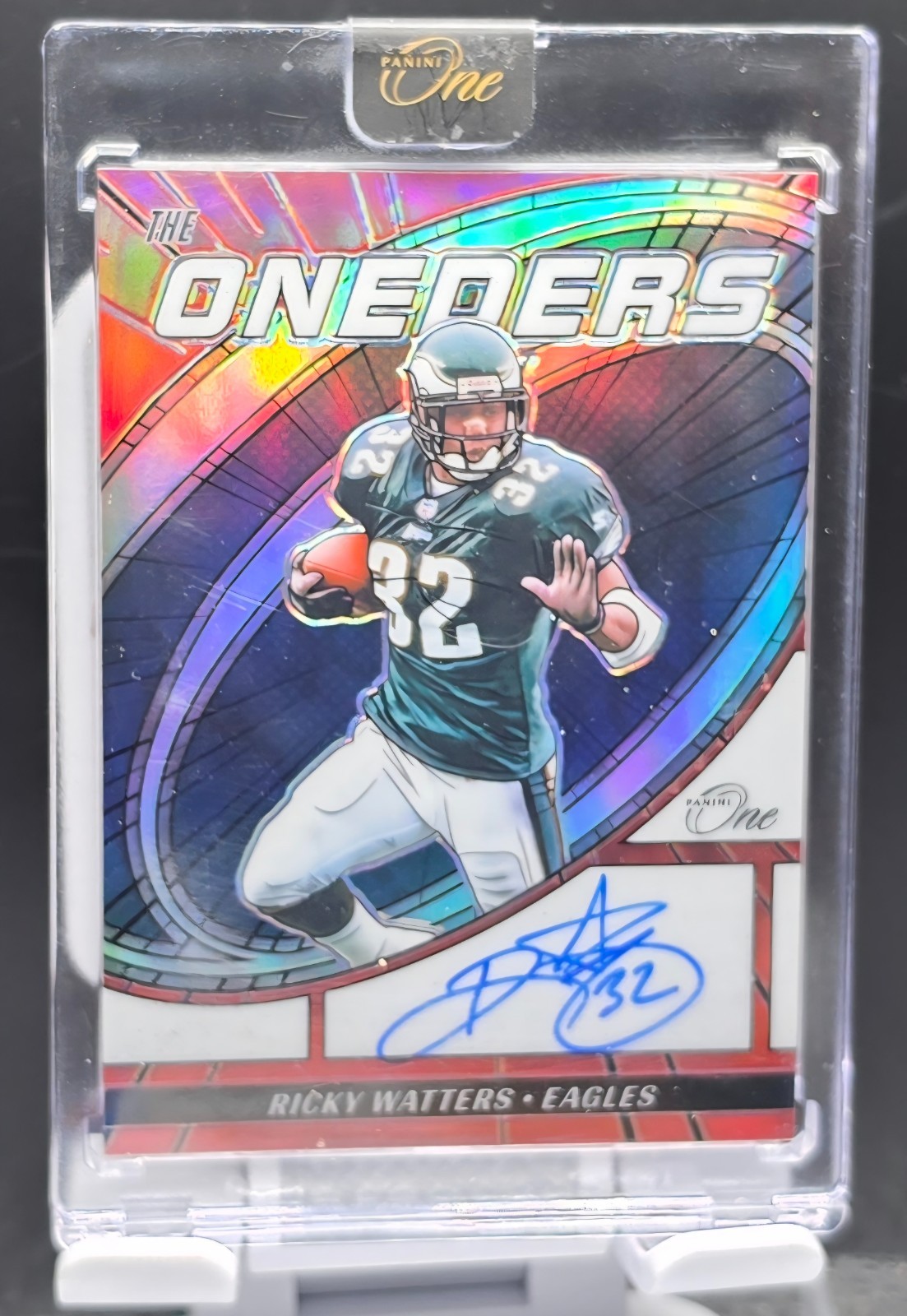 2024 Panini One - 2023 Update the Oneders Autographs Rickey Watters 34/99 2024 Panini One - 2023 Update the Oneders Autographs Rickey Watters 34/99