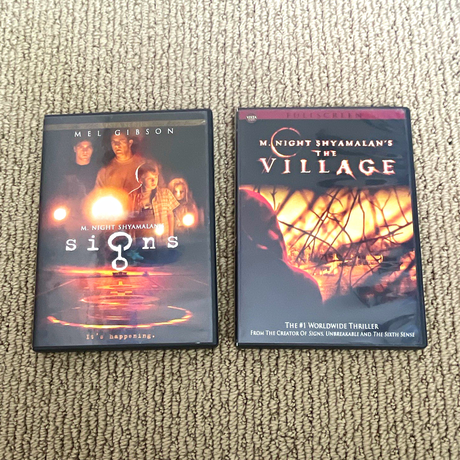 M. Night Shyamalan 2-DVD Movie Lot: Signs / The Village (Full Screen) M. Night Shyamalan 2-DVD Movie Lot: Signs / The Village (Full Screen)